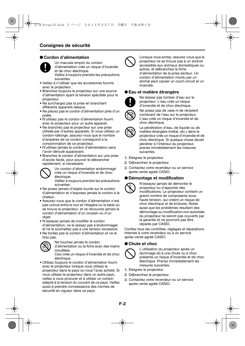 Casio XJ-M140 (A9****) Fonctionnement de base User Manual | Page 26 / 72