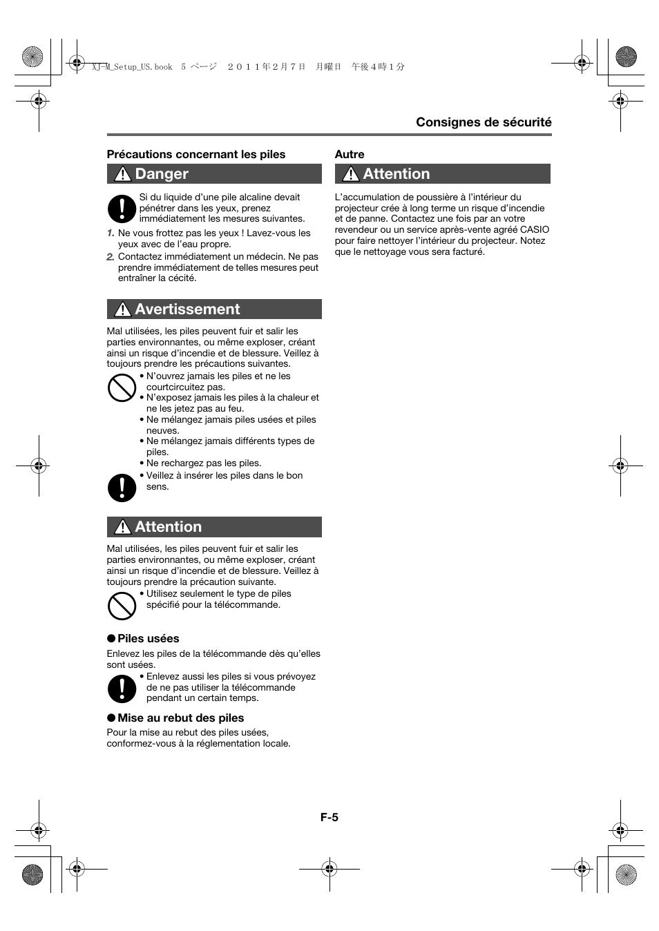 Casio XJ-M140 (A9****) Fonctionnement de base User Manual | Page 29 / 72