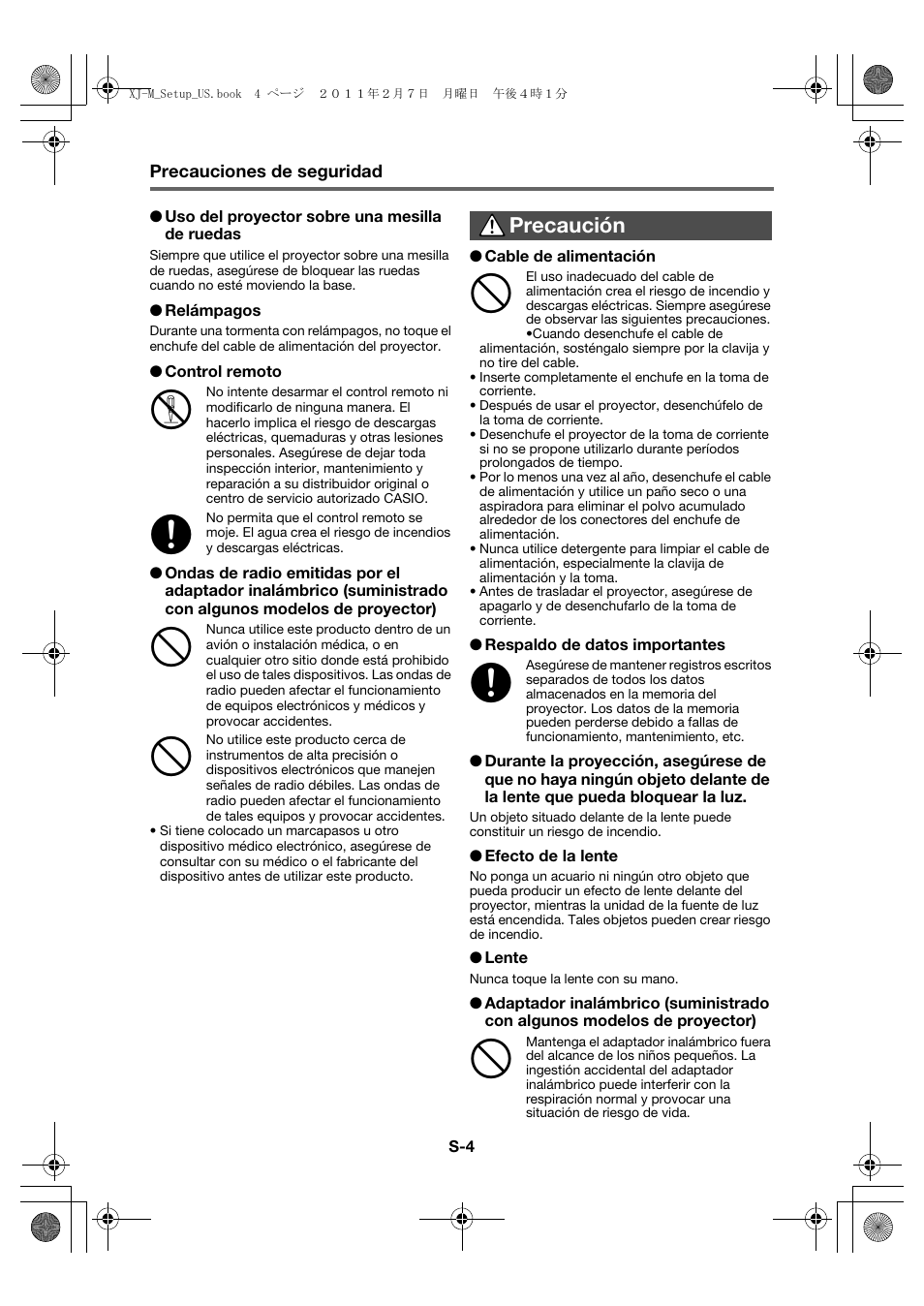 Casio XJ-M140 (A9****) Fonctionnement de base User Manual | Page 50 / 72