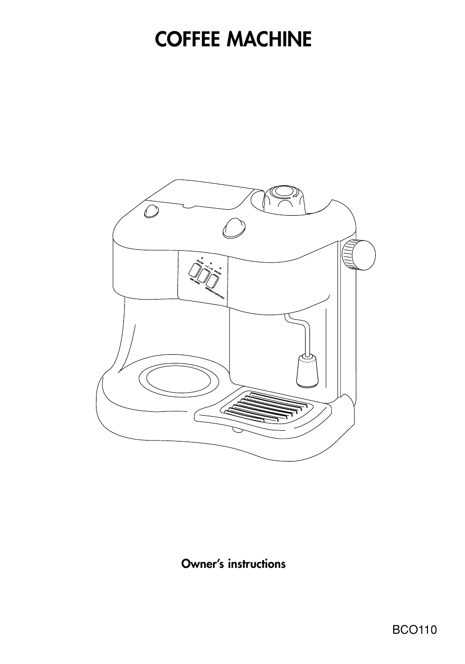 DeLonghi BCO110 User Manual | 13 pages