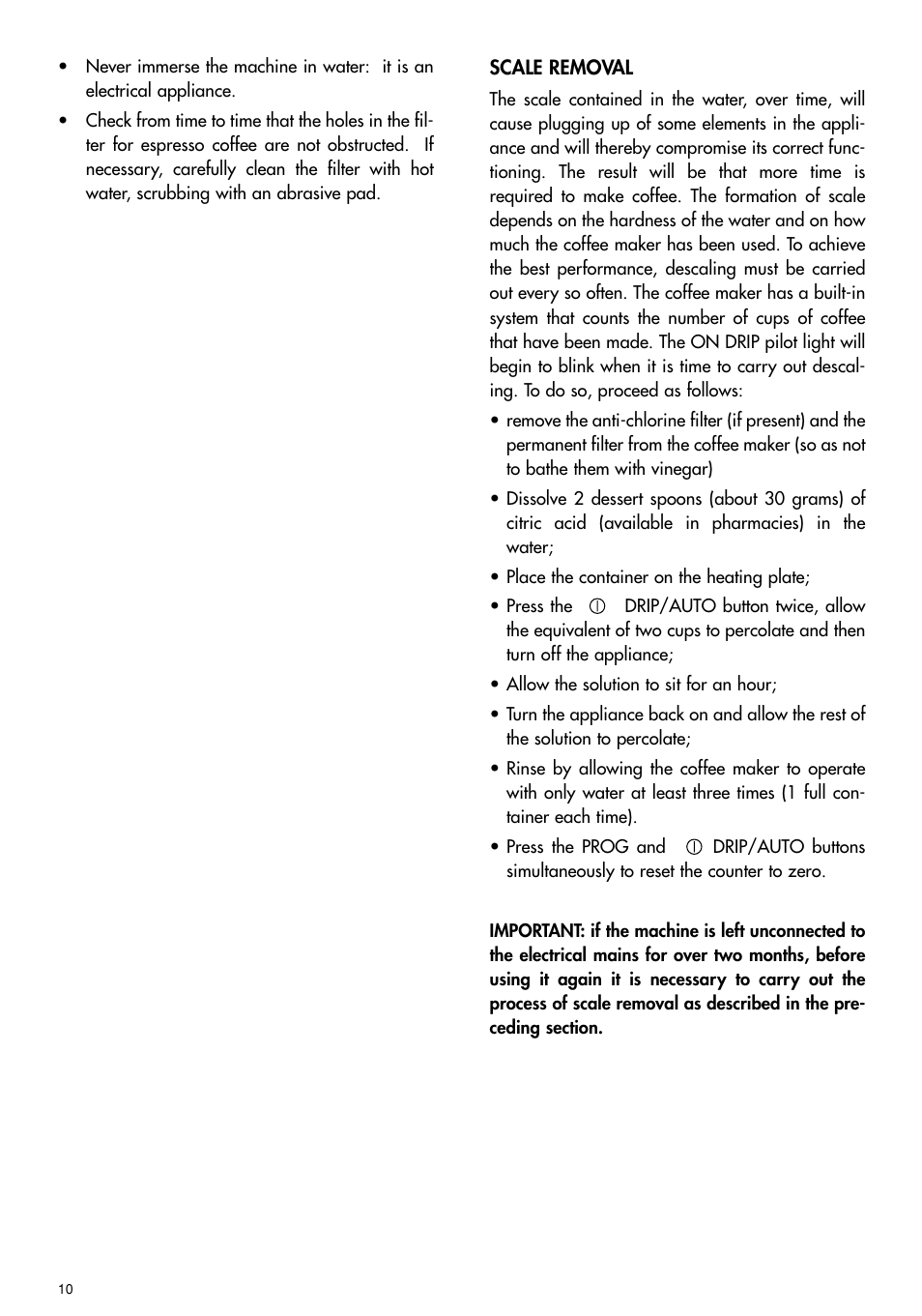 DeLonghi BCO110 User Manual | Page 10 / 13
