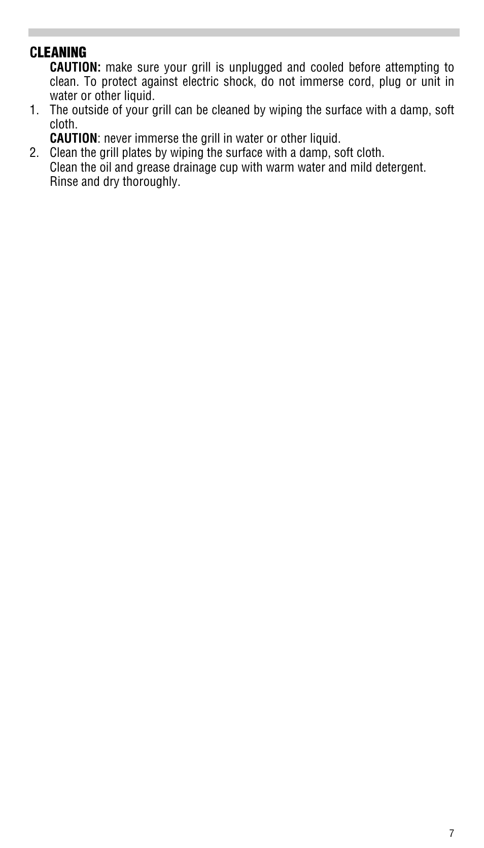 DeLonghi CGH800 User Manual | Page 7 / 10