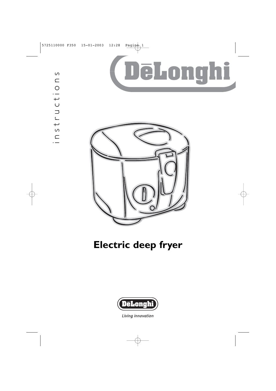 DeLonghi 5725110000 F350 User Manual | 13 pages