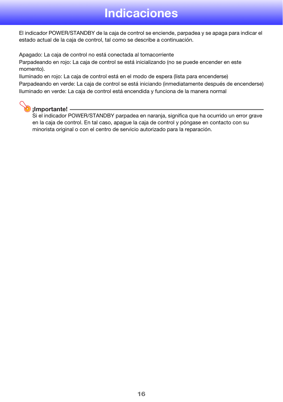 Indicaciones | Casio YA-S10 User Manual | Page 16 / 34