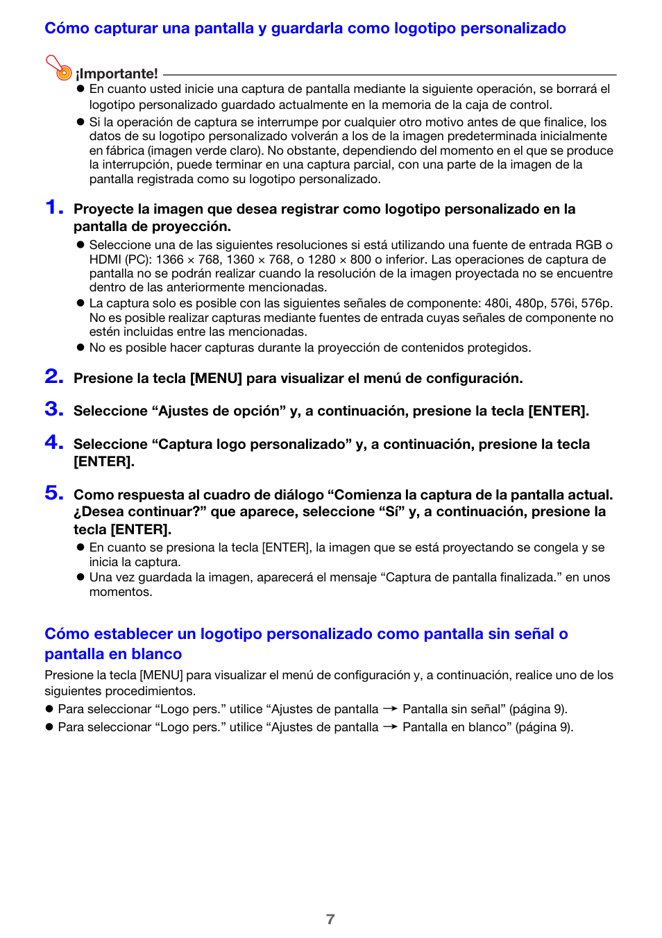 Casio YA-S10 User Manual | Page 7 / 34