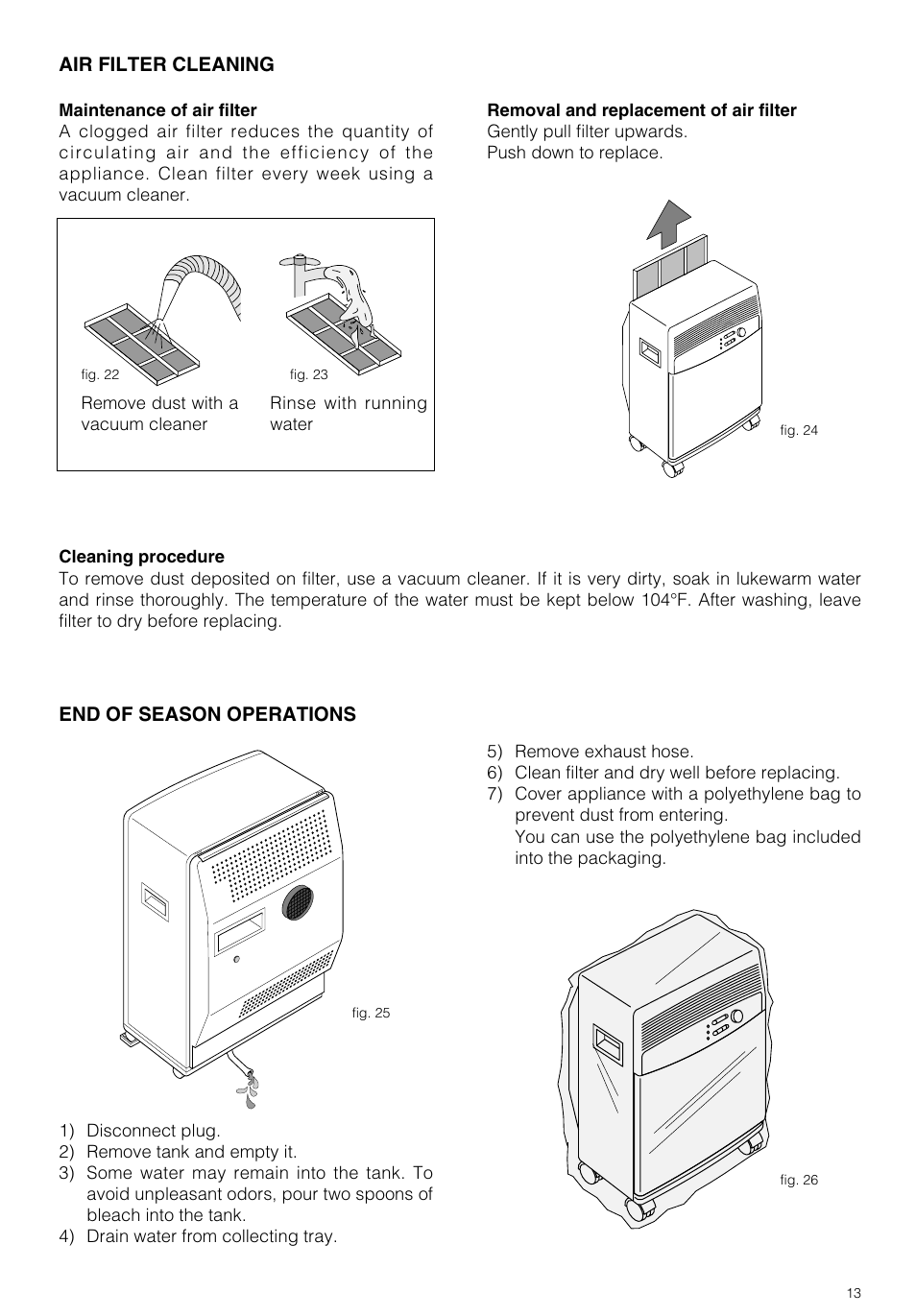 DeLonghi PAC 290 U User Manual | Page 13 / 15