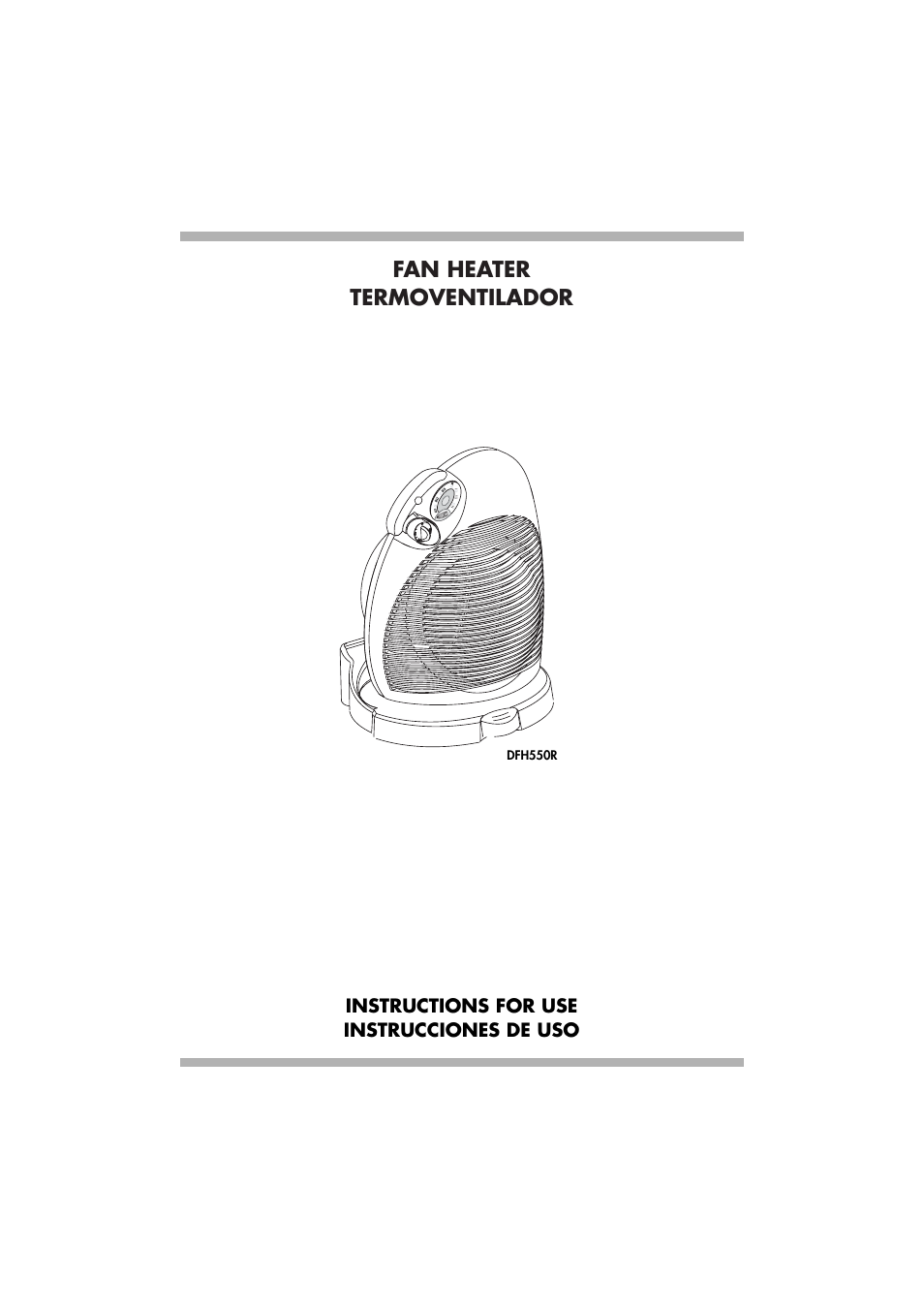 DeLonghi DFH550R User Manual | 8 pages