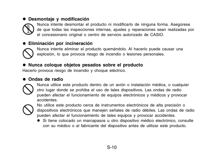 Casio YW-2L Operaciones básicas User Manual | Page 12 / 17