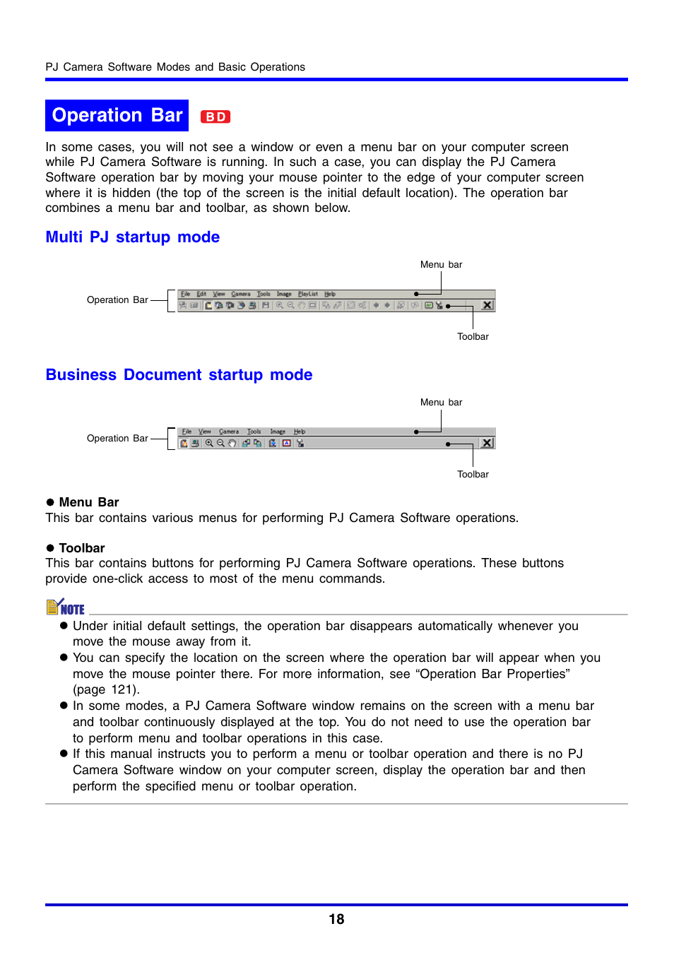 Operation bar | Casio YC-430 User Manual | Page 18 / 146