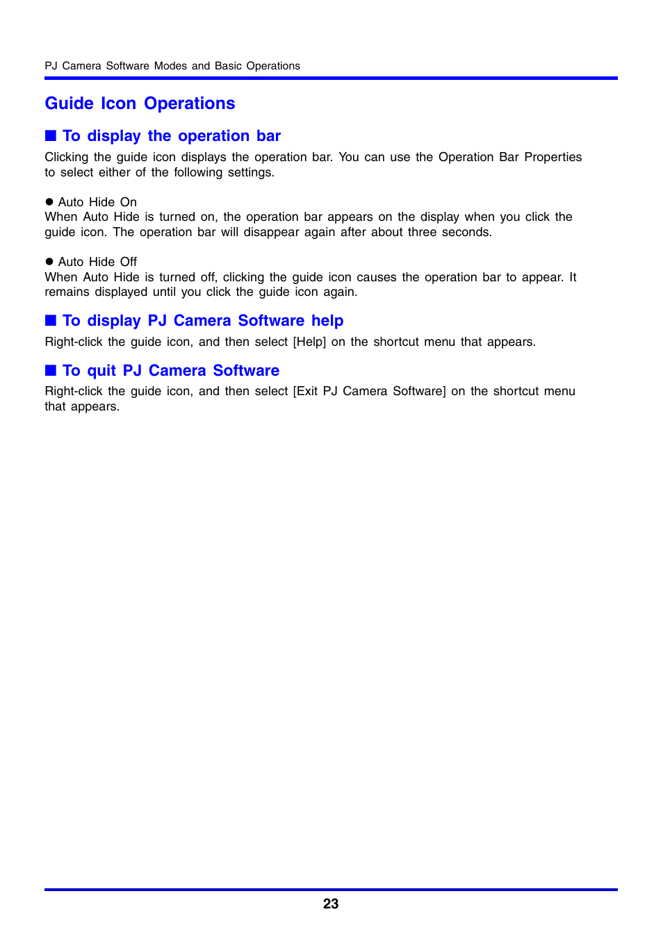 Guide icon operations | Casio YC-430 User Manual | Page 23 / 146
