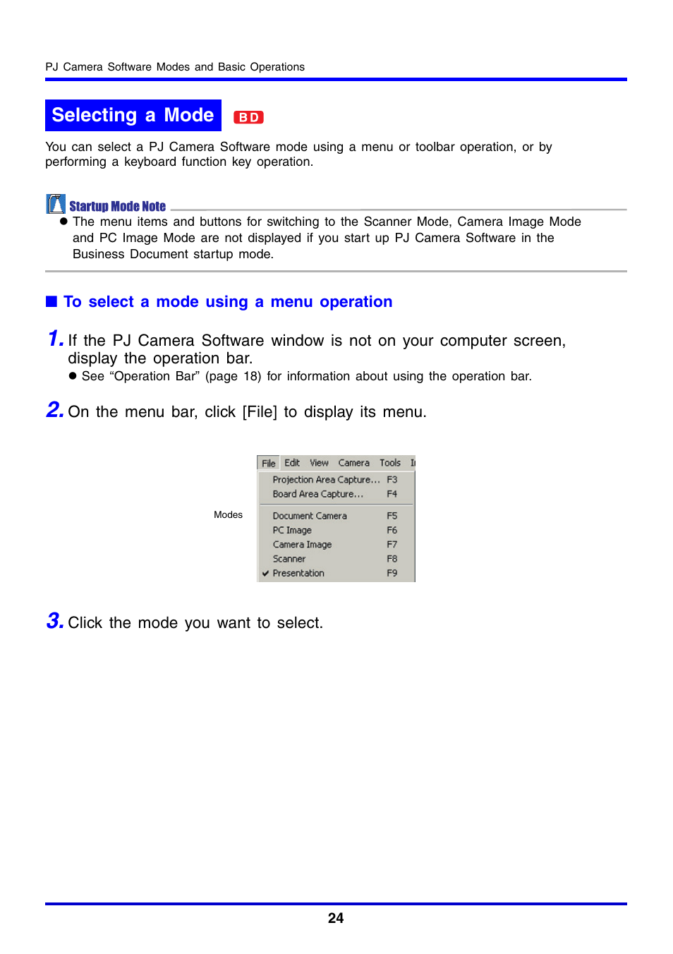 Selecting a mode | Casio YC-430 User Manual | Page 24 / 146