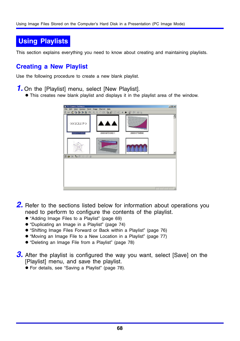 Using playlists | Casio YC-430 User Manual | Page 68 / 146