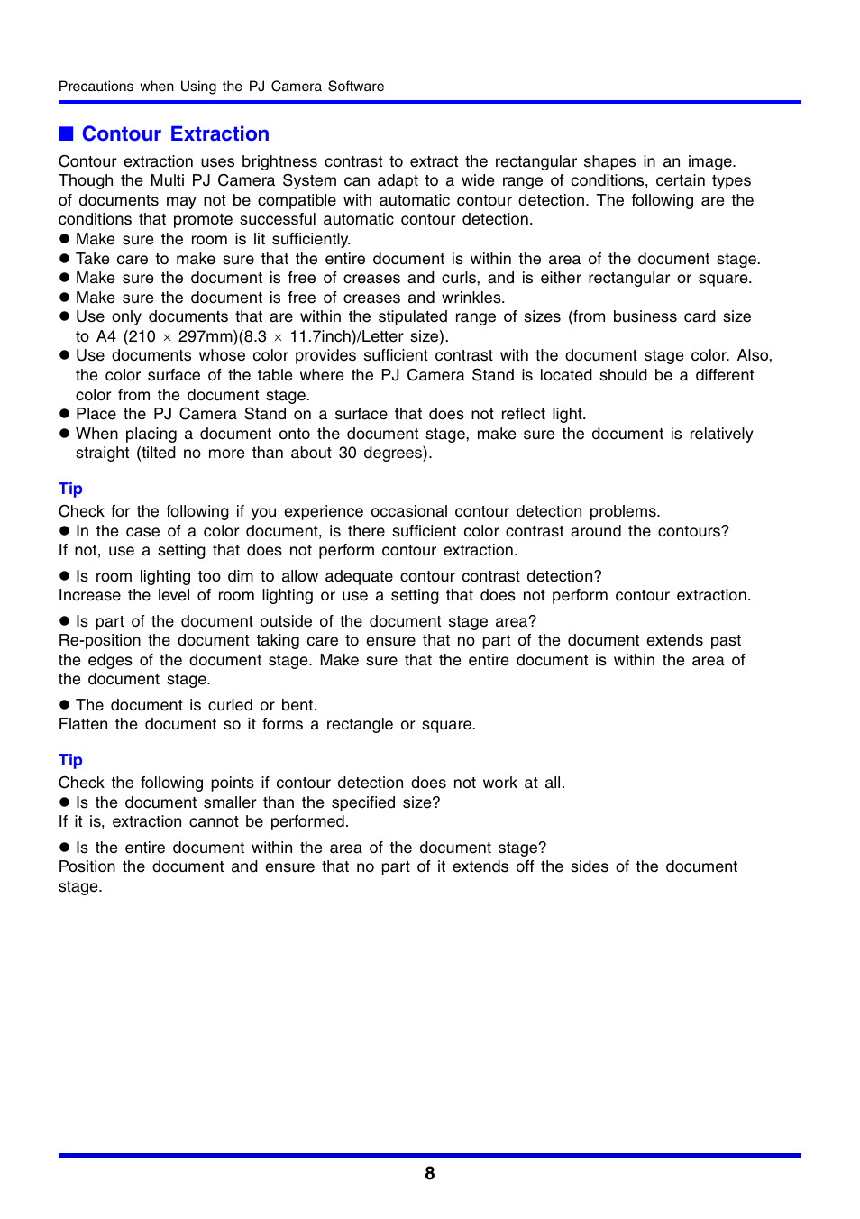 Contour extraction | Casio YC-430 User Manual | Page 8 / 146