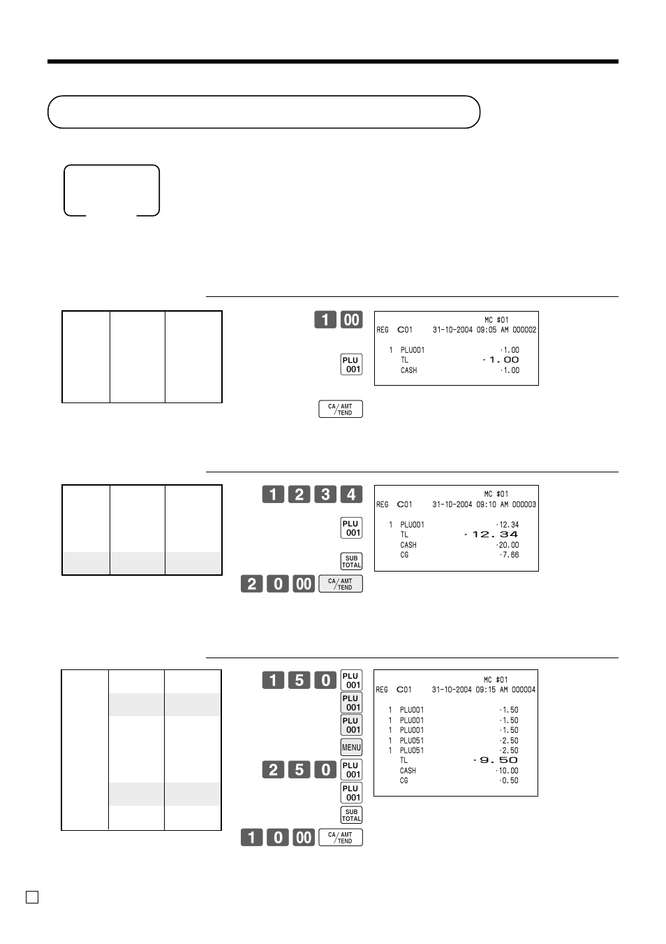 Preparing and using flat-plu keys, Basic operations and setups, Registering flat-plu keys | Casio QT-6000 User Manual | Page 26 / 104