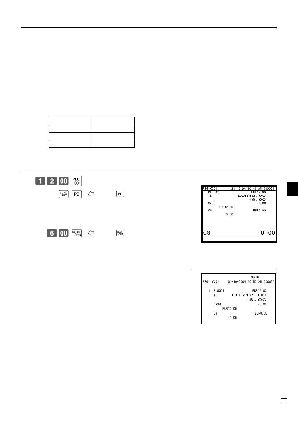 Basic operations and setups, ( ´ p 6- a, Case b | Casio QT-6000 User Manual | Page 35 / 104