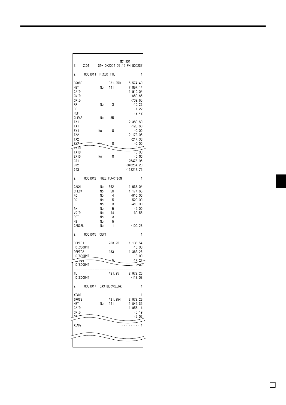 Basic operations and setups, Printout (by optional remote printer), Qt-6000 user’s manual | These items can be skipped by programming | Casio QT-6000 User Manual | Page 43 / 104