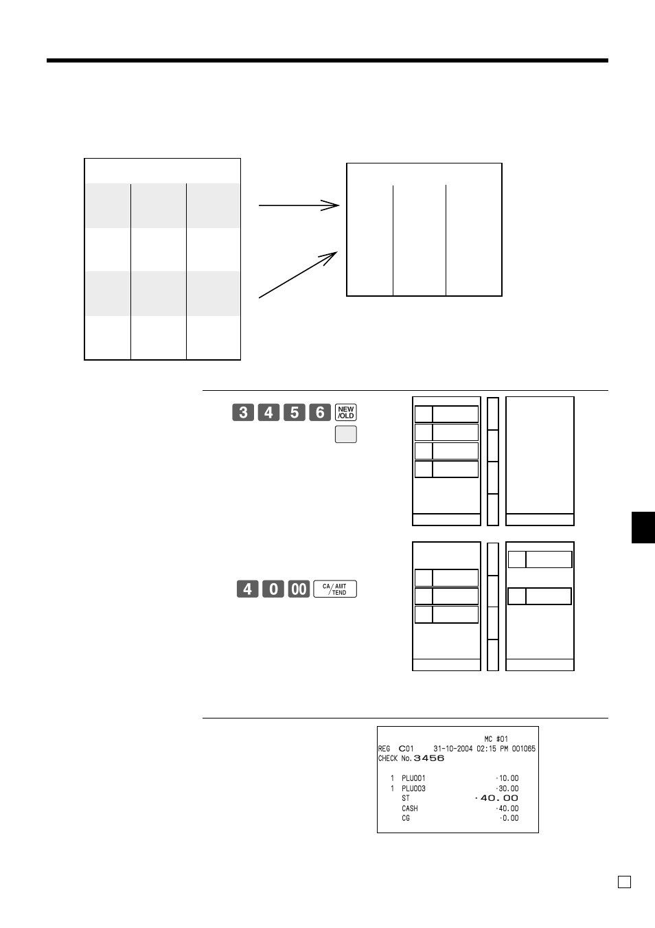 Ad v anced operations, 3456 z b, Separate check | Qt-6000 user’s manual | Casio QT-6000 User Manual | Page 53 / 104