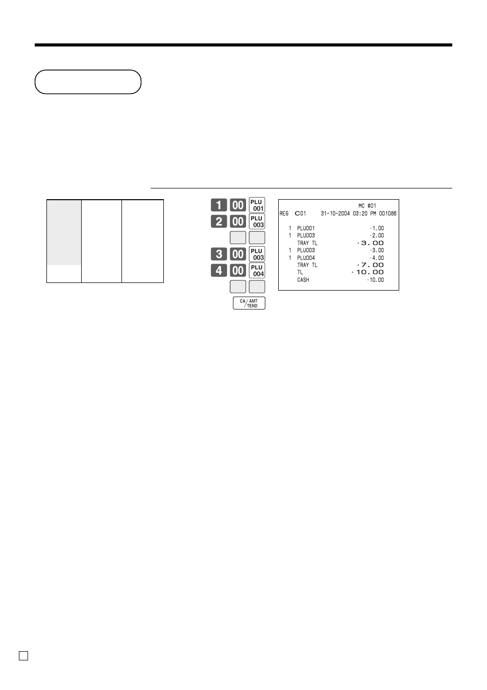 Tray total, Advanced operations, Multiple item totalling function | ( 2- * bb 3- * 4- , bb f | Casio QT-6000 User Manual | Page 58 / 104