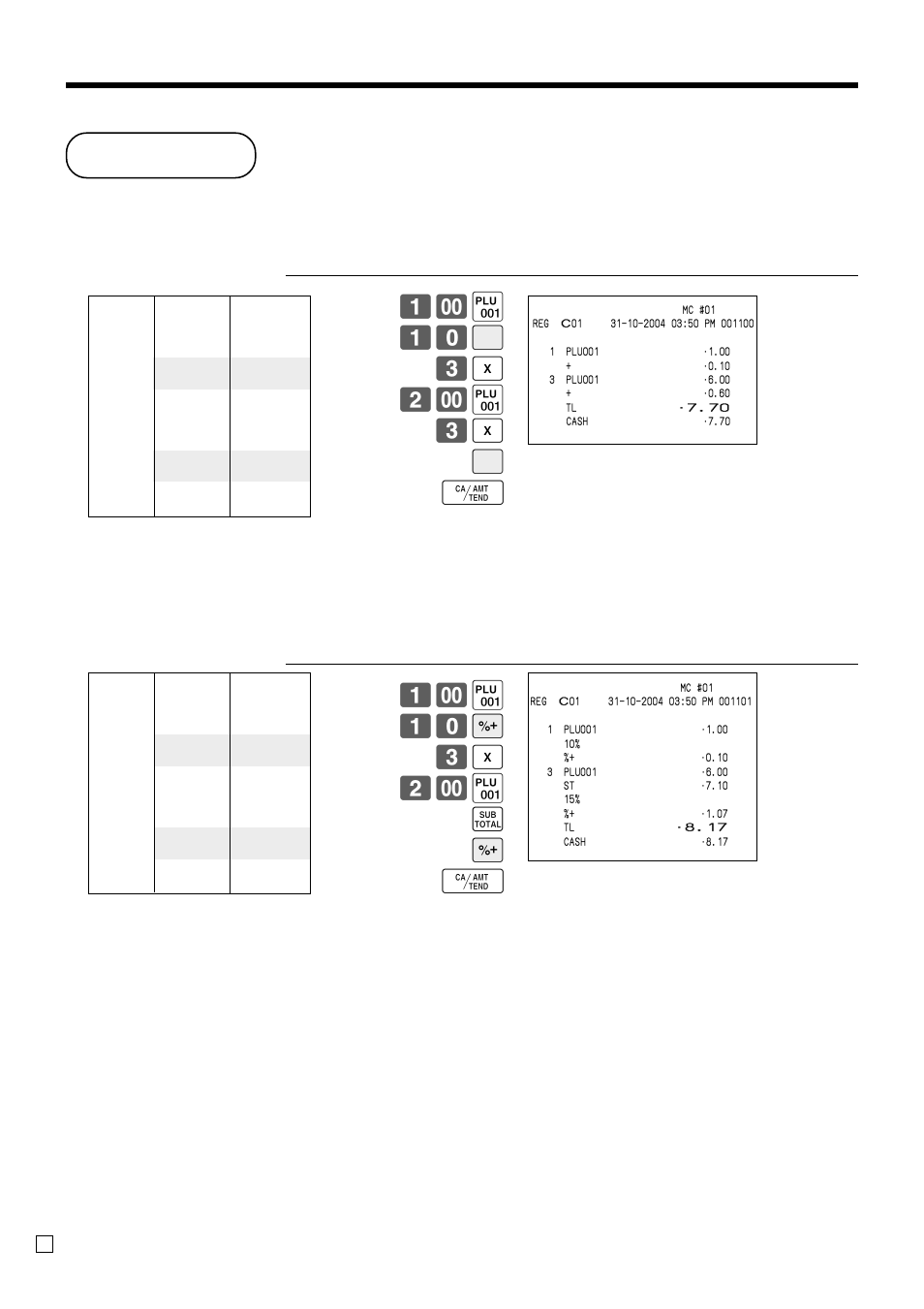 Addition, Advanced operations, Addition (plus) | ( 10 u 3 | 2- ( s u f | Casio QT-6000 User Manual | Page 62 / 104