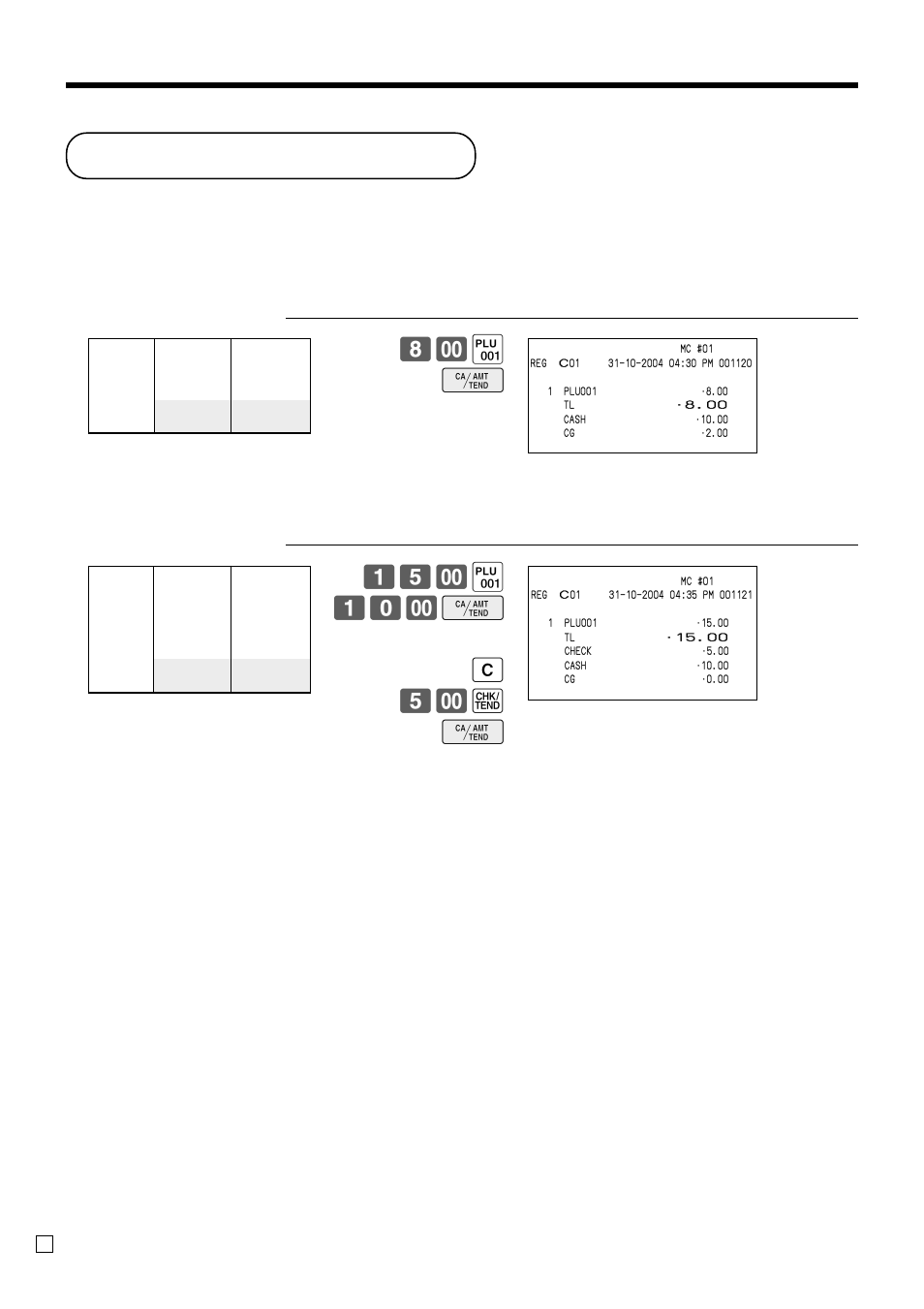 Preset tender amount, Advanced operations, ( 10- f c 5- k f | Casio QT-6000 User Manual | Page 66 / 104