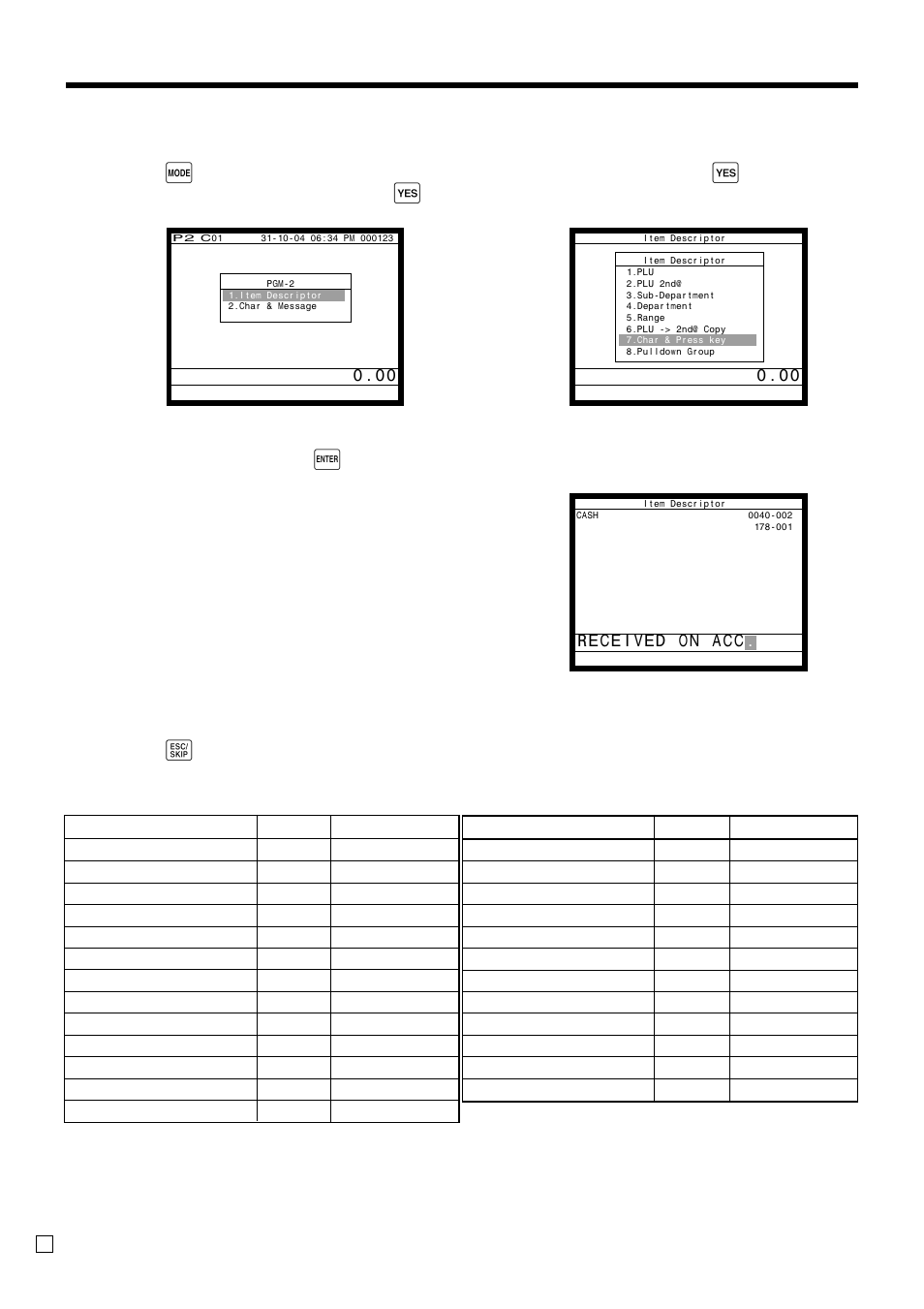 Advanced operations, Programming function key character procedure | Casio QT-6000 User Manual | Page 76 / 104