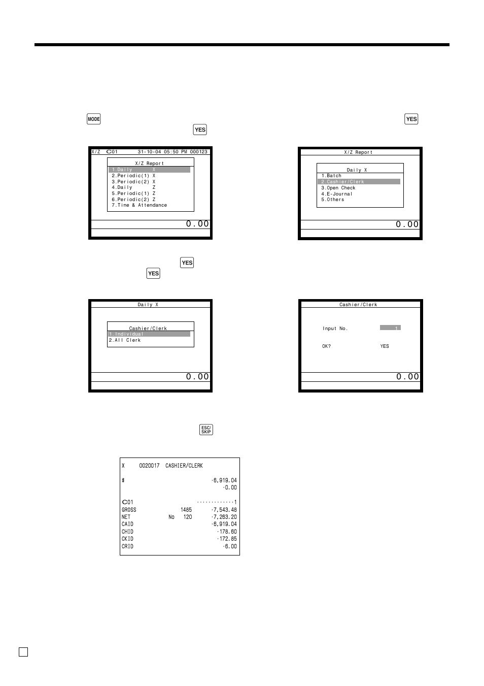 Advanced operations, Procedure, Report (by optional remote printer) | Casio QT-6000 User Manual | Page 84 / 104