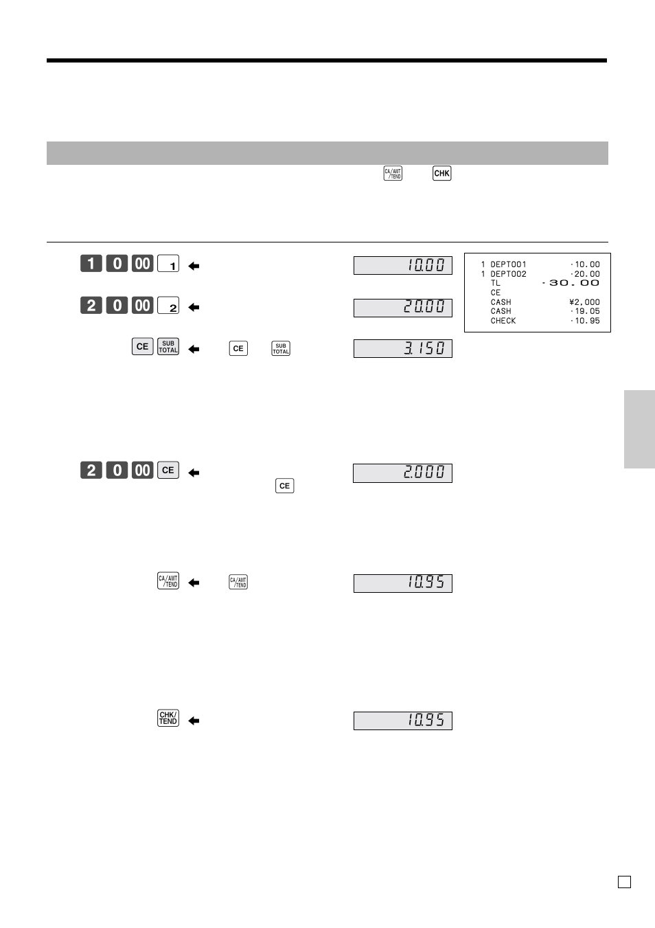 Ad v anced operations and setups, ! 20- " es 20- e a k | Casio SE-C300 User Manual | Page 51 / 110