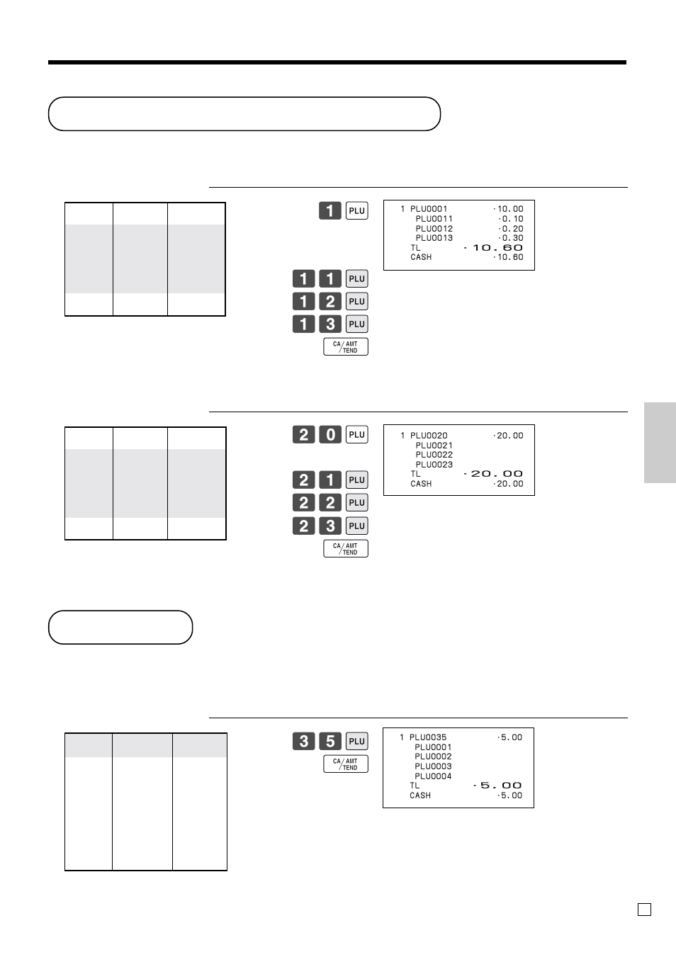Condiment / preparation plus, Set menu, Ad v anced operations and setups | 35 + f | Casio SE-C300 User Manual | Page 59 / 110