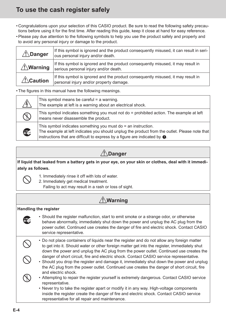 Casio SE-C3500 Manual User Manual | Page 4 / 136