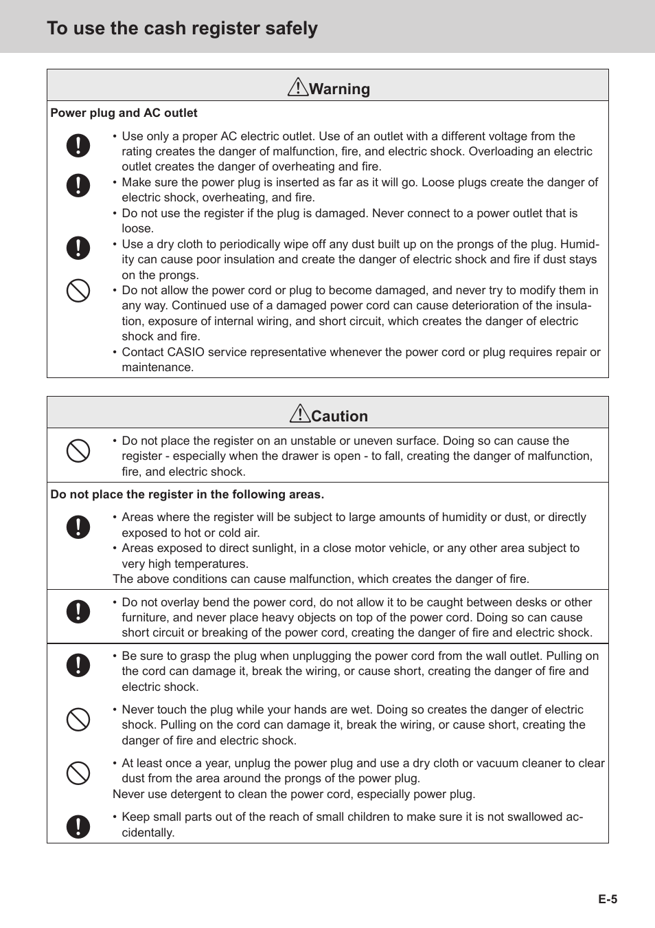 Casio SE-C3500 Manual User Manual | Page 5 / 136