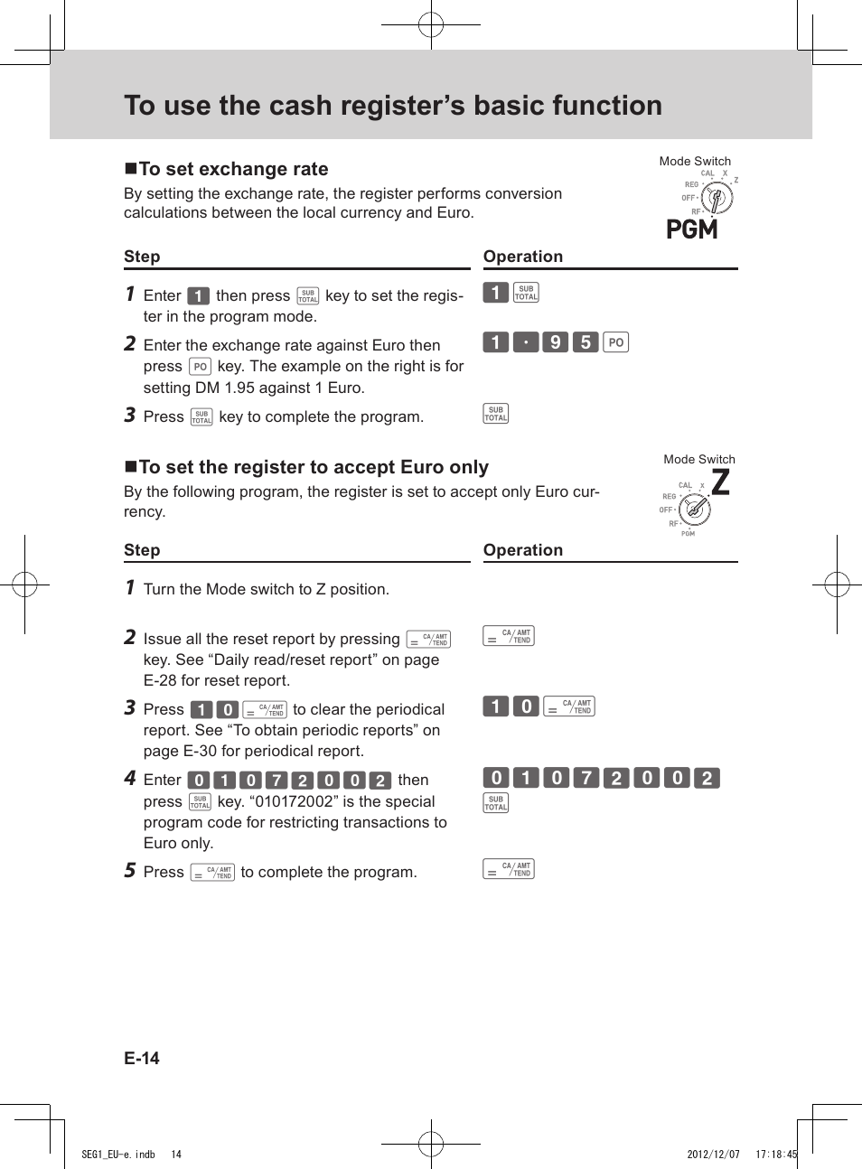 Casio SE-G1 User Manual | Page 14 / 76