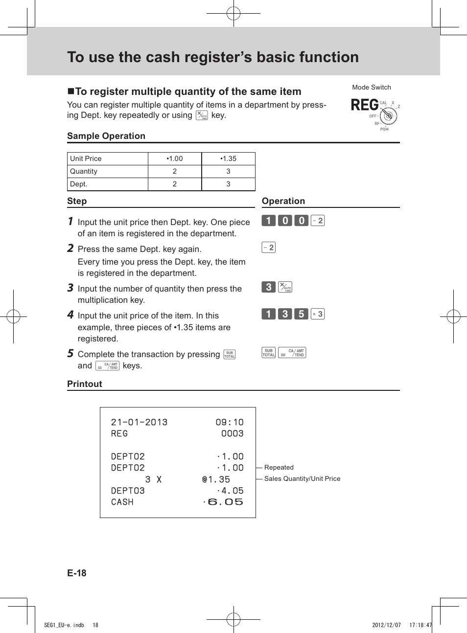 Casio SE-G1 User Manual | Page 18 / 76