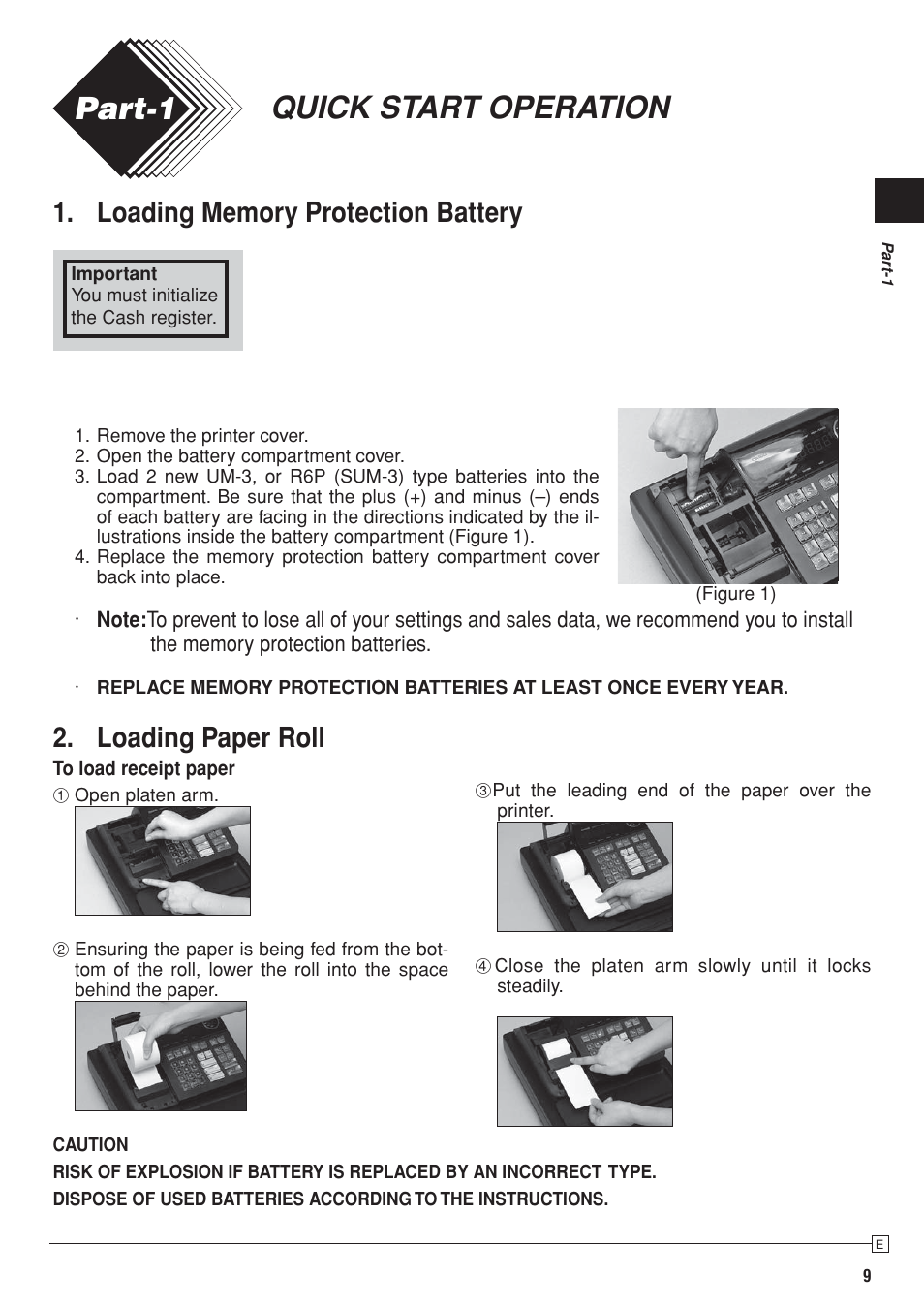 Quick start operation part-1 | Casio SE-S10 Manual User Manual | Page 9 / 48