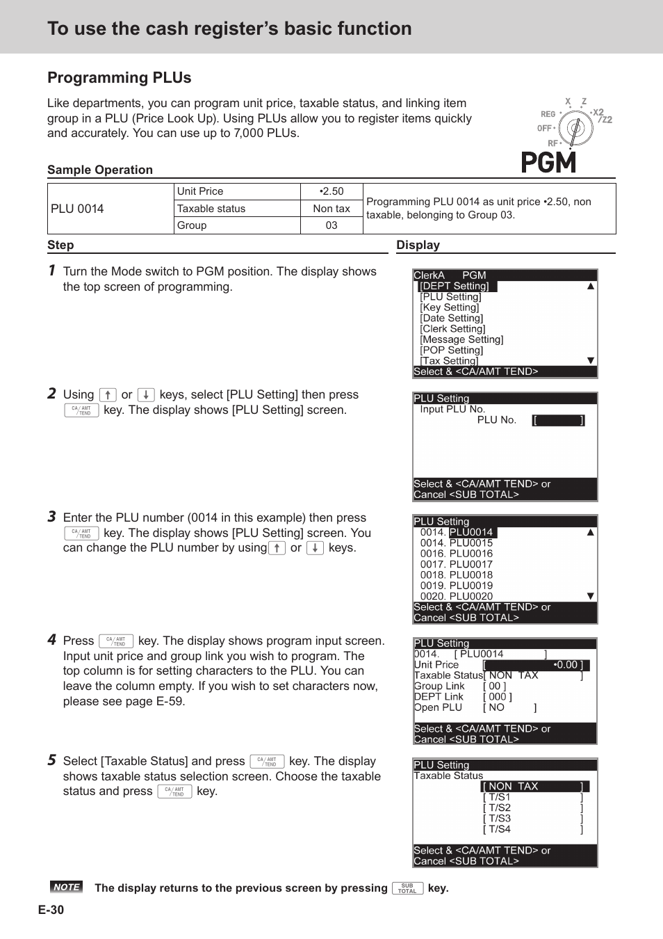 Programming plus | Casio SE-S3000 Manual User Manual | Page 30 / 112