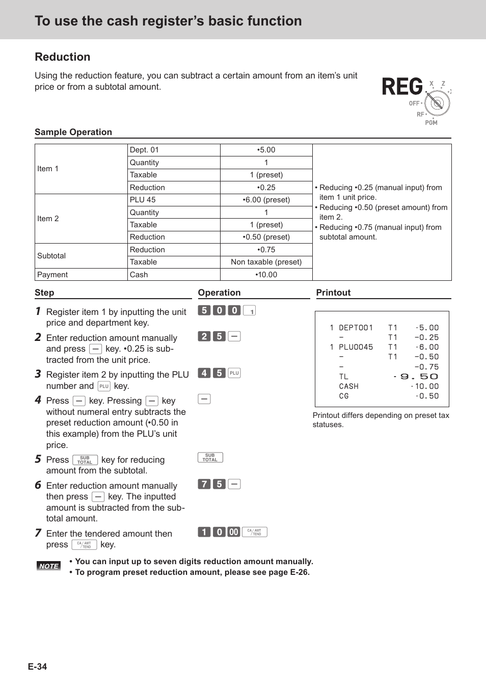 Reduction | Casio SE-S3000 Manual User Manual | Page 34 / 112