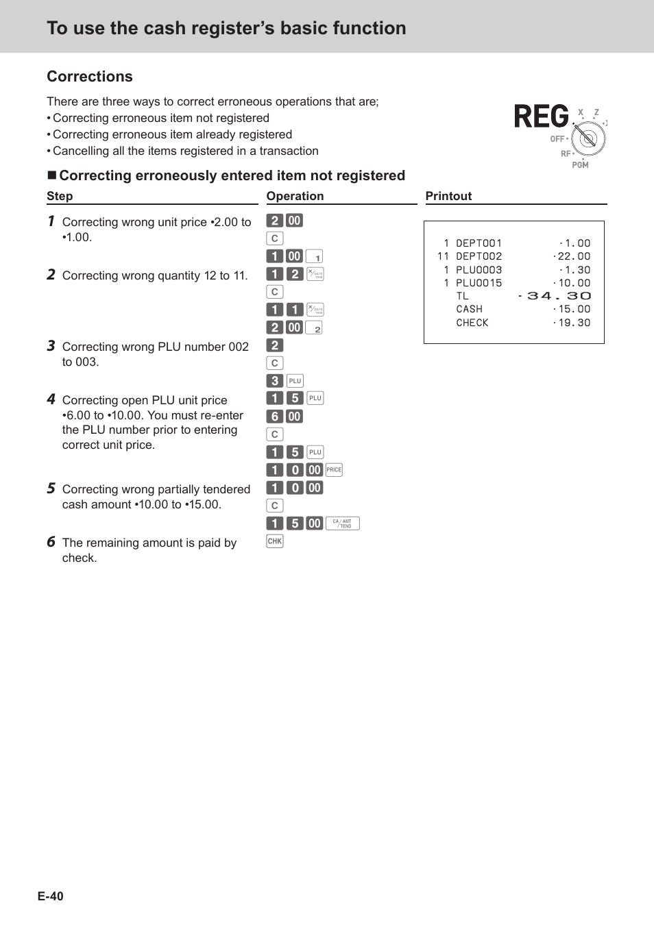 Corrections | Casio SE-S3000 Manual User Manual | Page 40 / 112