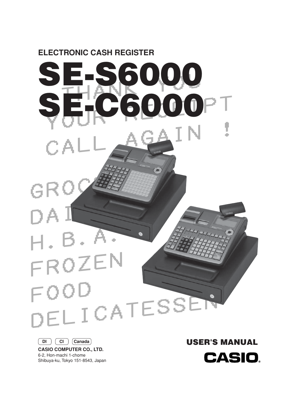 Casio SE-S6000 User Manual | 134 pages