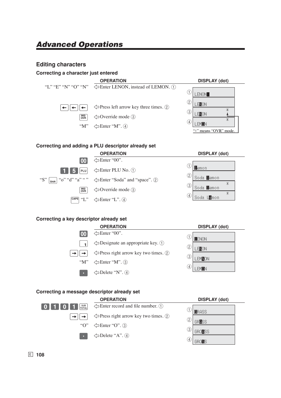 Advanced operations | Casio SE-S6000 User Manual | Page 109 / 134