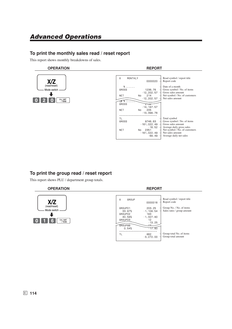 Advanced operations | Casio SE-S6000 User Manual | Page 115 / 134