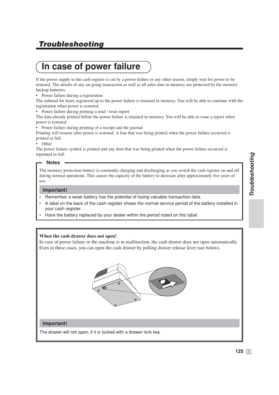 Troubleshooting | Casio SE-S6000 User Manual | Page 126 / 134