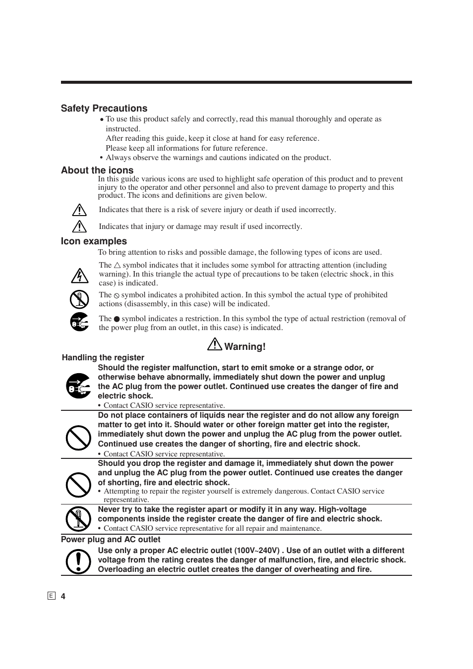 Casio SE-S6000 User Manual | Page 5 / 134