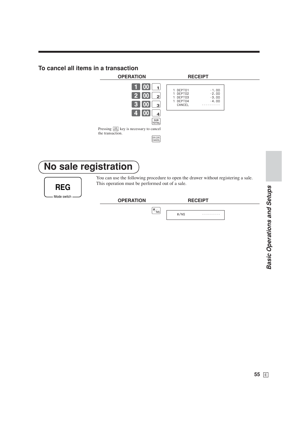 No sale registration | Casio SE-S6000 User Manual | Page 56 / 134