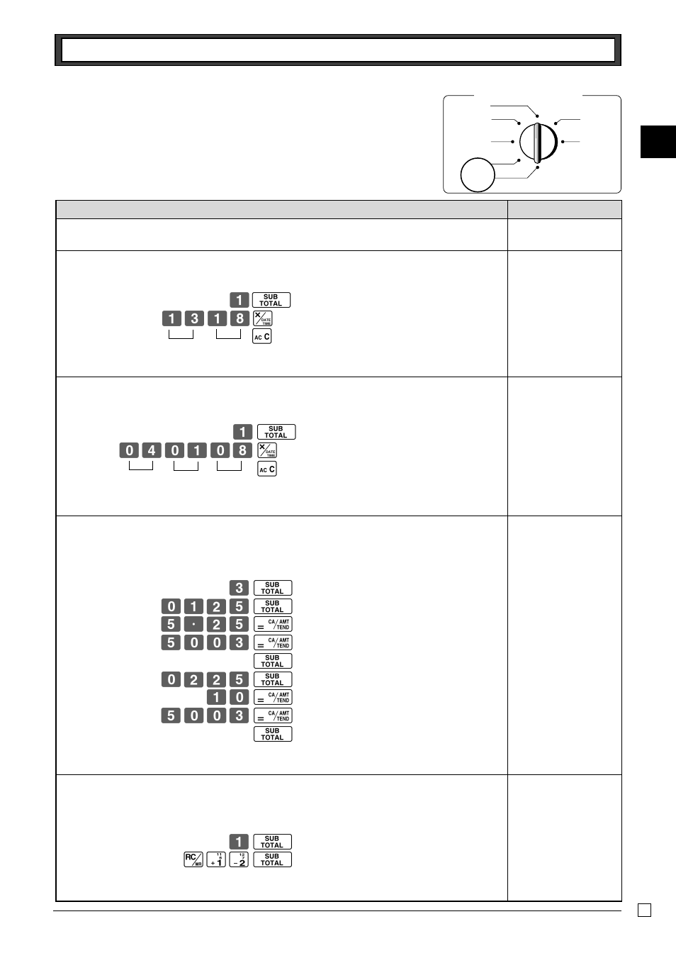 Basic programming for quick start, Zo .gs o | Casio TE-M80 User Manual | Page 11 / 40