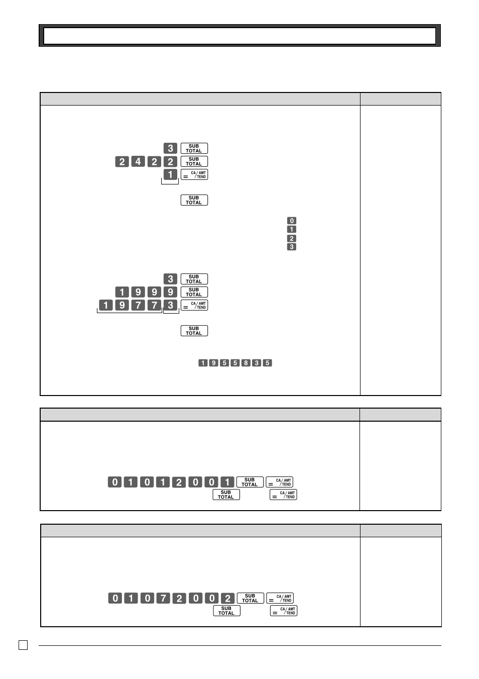 Co z>>> o z>mmc p o, Z?zx??z op, Z?mx??x op | Casio TE-M80 User Manual | Page 12 / 40