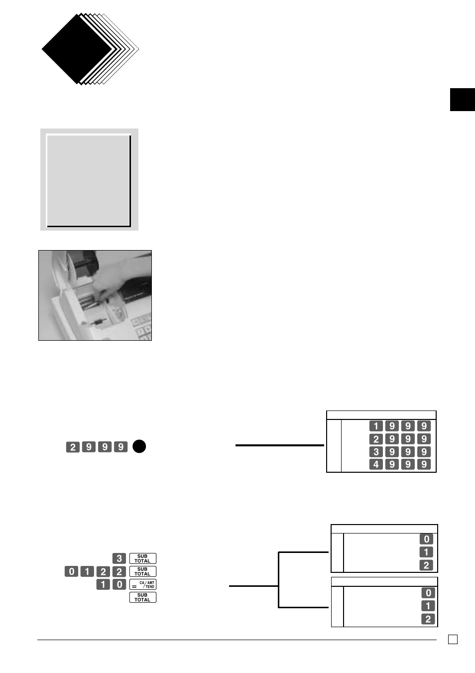 Quick start operation part-1 | Casio TE-M80 User Manual | Page 9 / 40