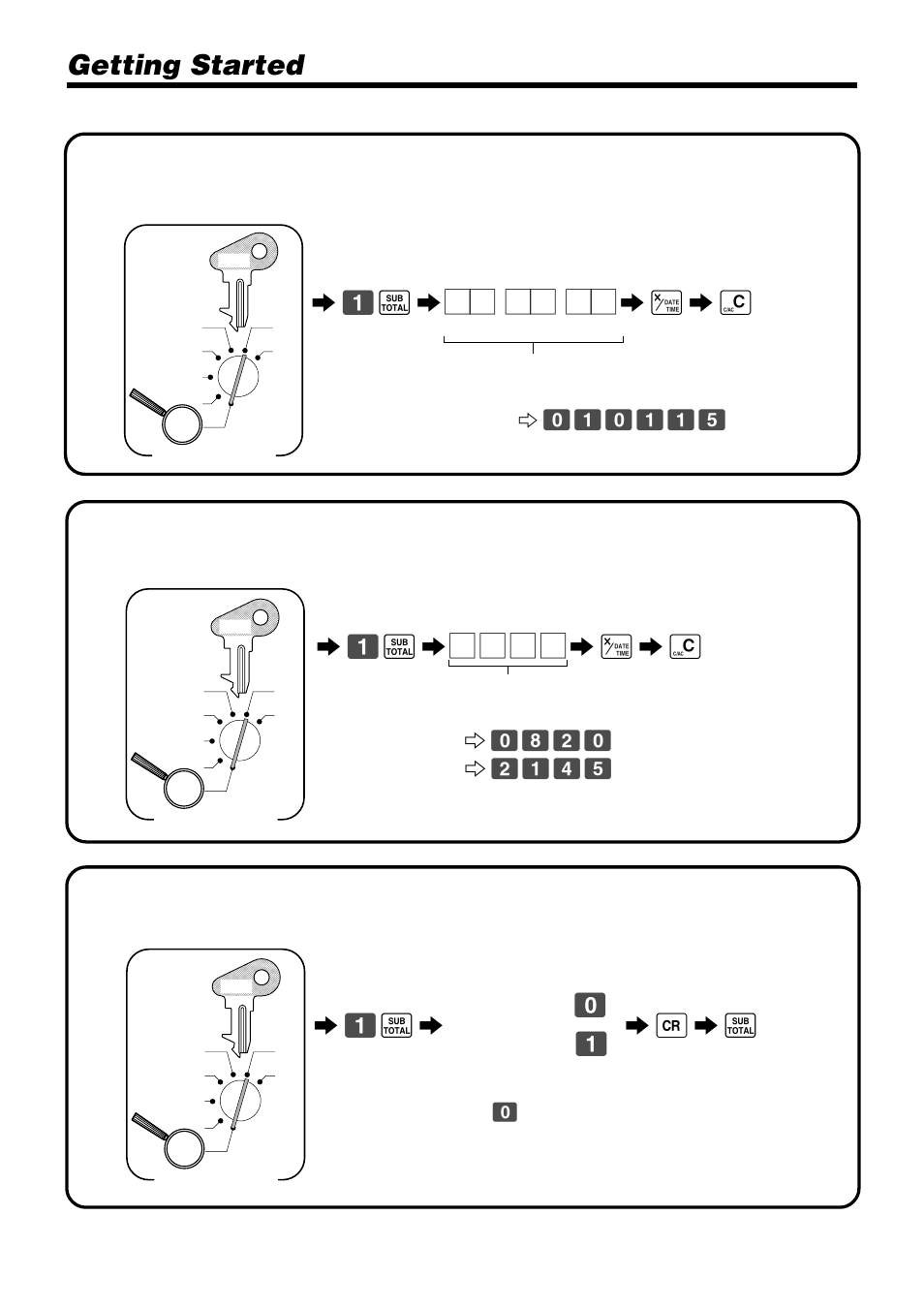 Getting started | Casio TK-810 User Manual | Page 10 / 116