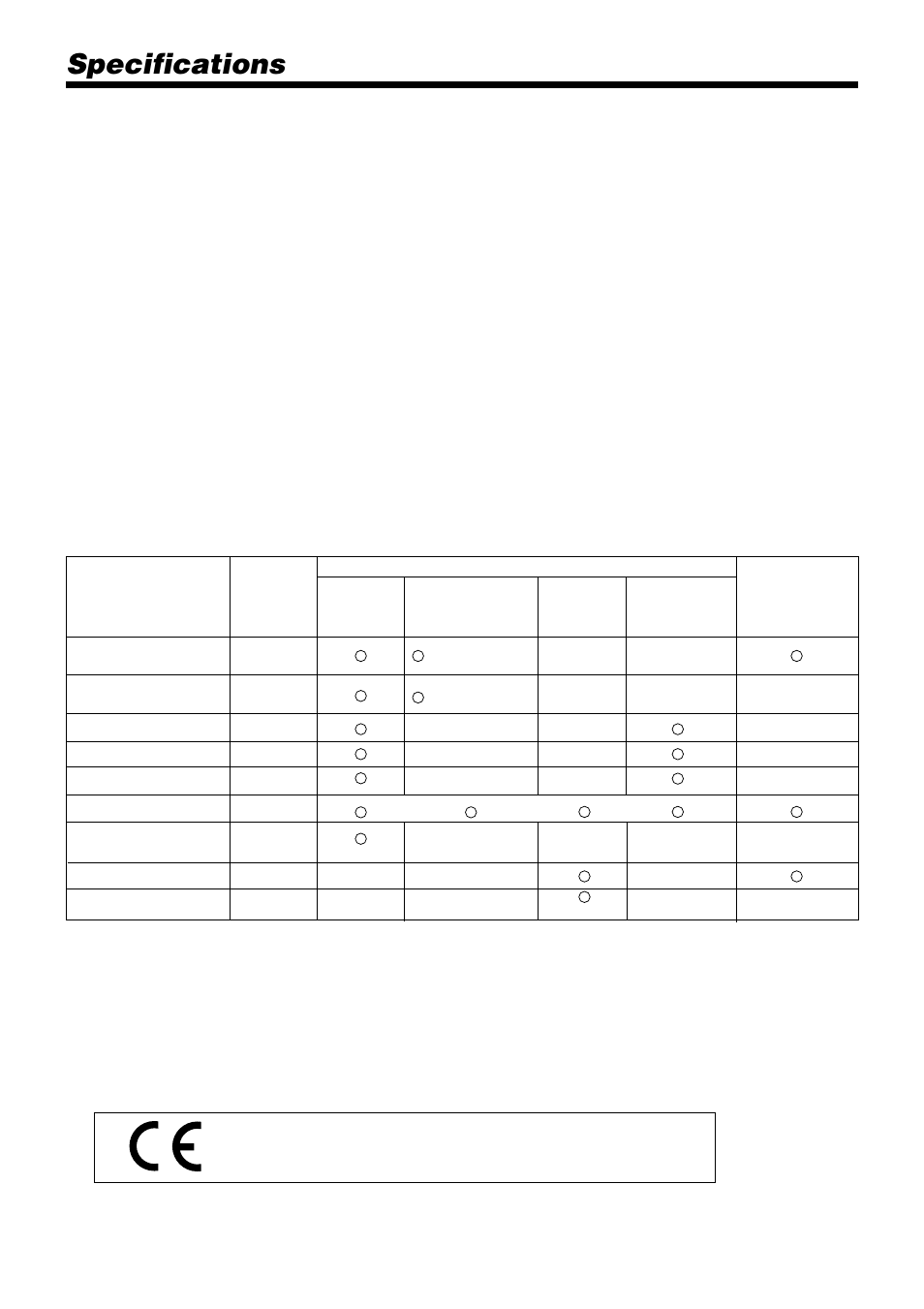 Specifications | Casio TK-810 User Manual | Page 110 / 116
