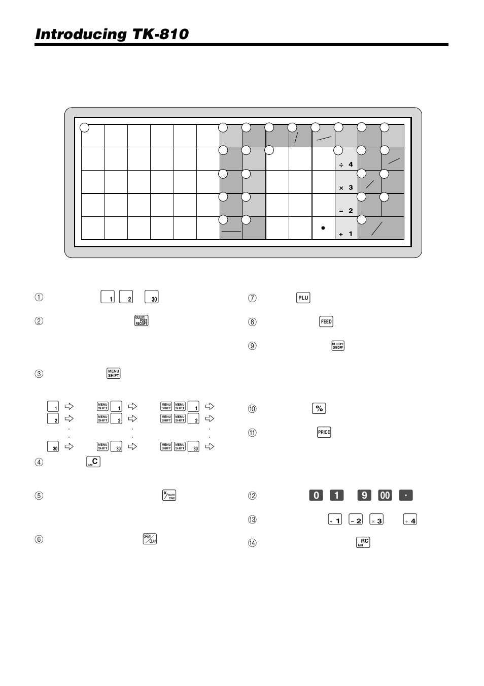 Introducing tk-810, Keyboard, Register mode | Casio TK-810 User Manual | Page 22 / 116