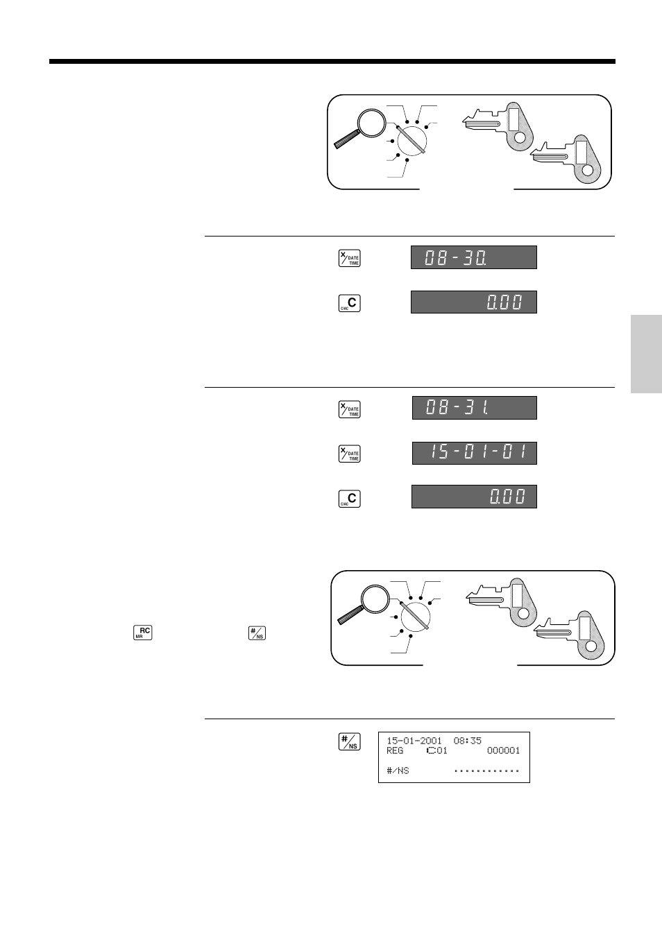 Xc preparing coins for change, 3º º00 | Casio TK-810 User Manual | Page 27 / 116