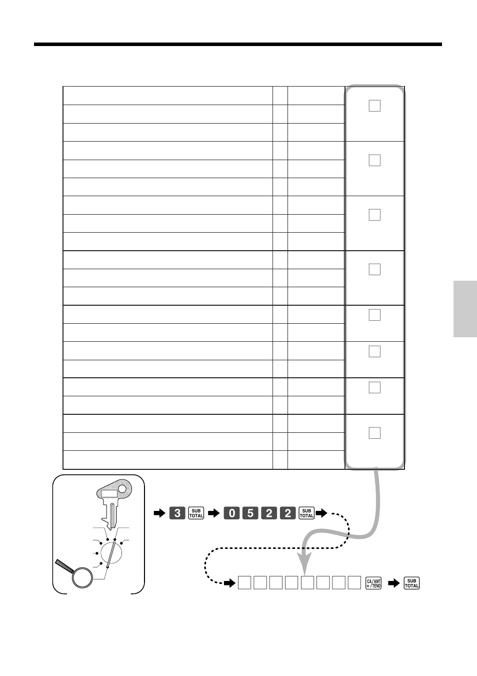 A6 s, Programming general printing control | Casio TK-810 User Manual | Page 49 / 116